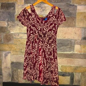 Maroon Vintage Style Sundress